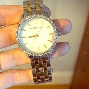 Michael Kors Silver and Gold Watch